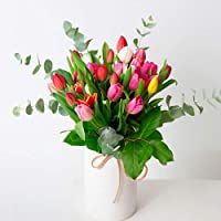 Ramo de tulipanes Burgos - Flores RECIÉN CORTADOS y NATURALES de Gran Tamaño - ENTREGA EN 24h con Dedicatoria…